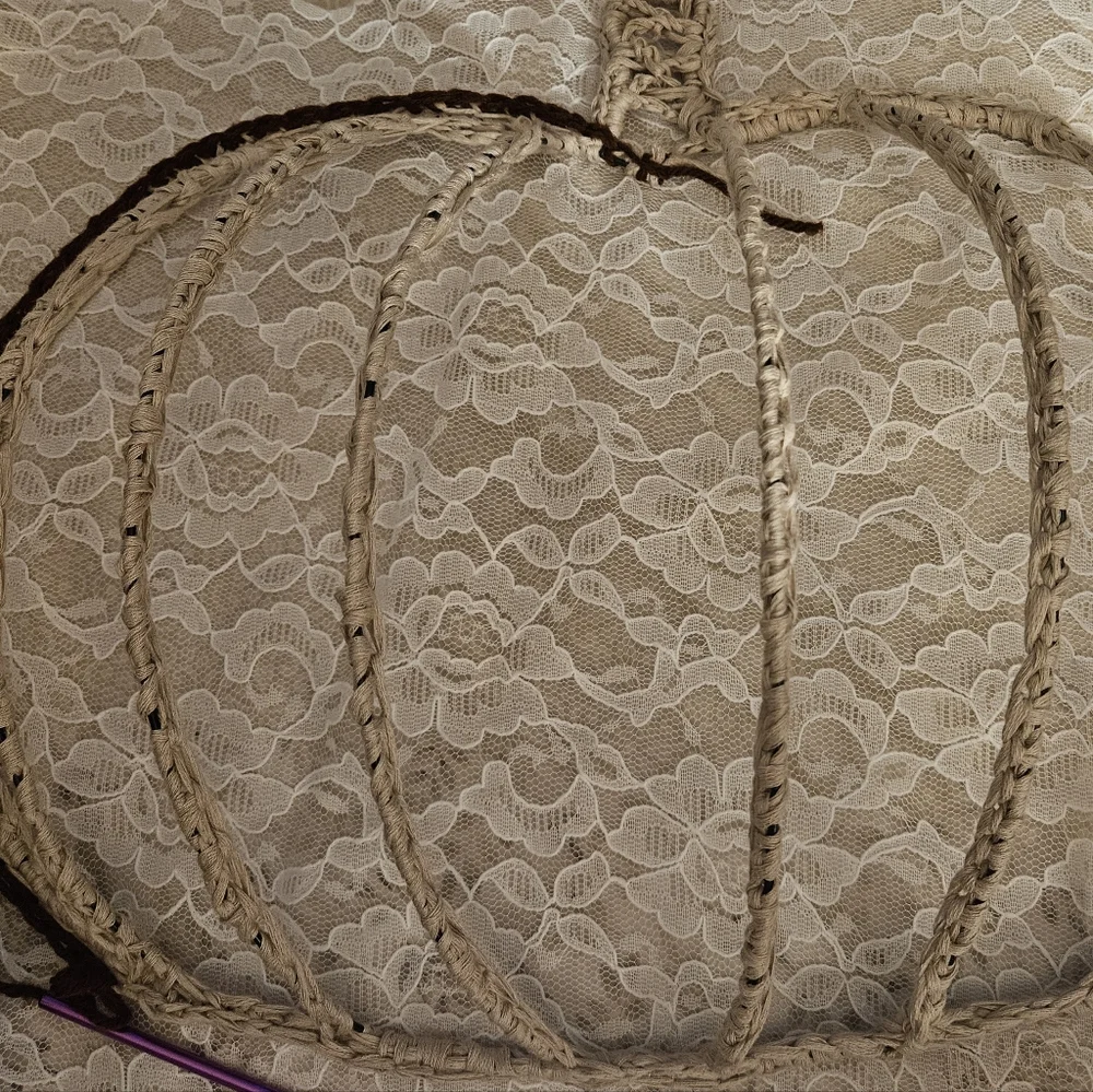 Lace Pumpkin Decor